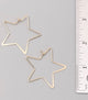 Gold Star Hoop Earrings - Tomato Superstar
