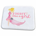 3dRose Think It Want It Get It- Trendy Blue Chic Girl Power... - Dish Drying Mats (ddm-311624)