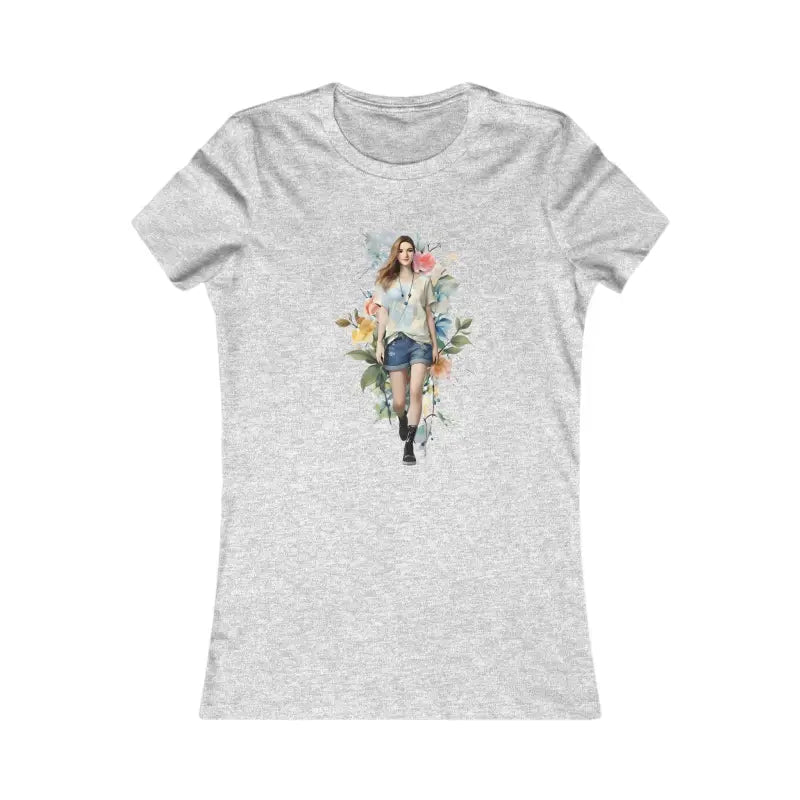 Woman Walking Confidently Tee - Airlume Combed Ringspun Cotton - DipaliZ