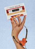 Vintage Vibes Recordable Cassette Tape Greeting Card