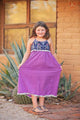 Purple Elephant Pom Pom Maxi Dress - Tomato Superstar