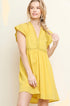 Yellow Boho Babydoll Dress