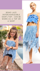 Blue Lace Interchangeable Skirt/Top - Tomato Superstar