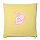 Throw Pillow Cover 18” x 18” - washed yellow